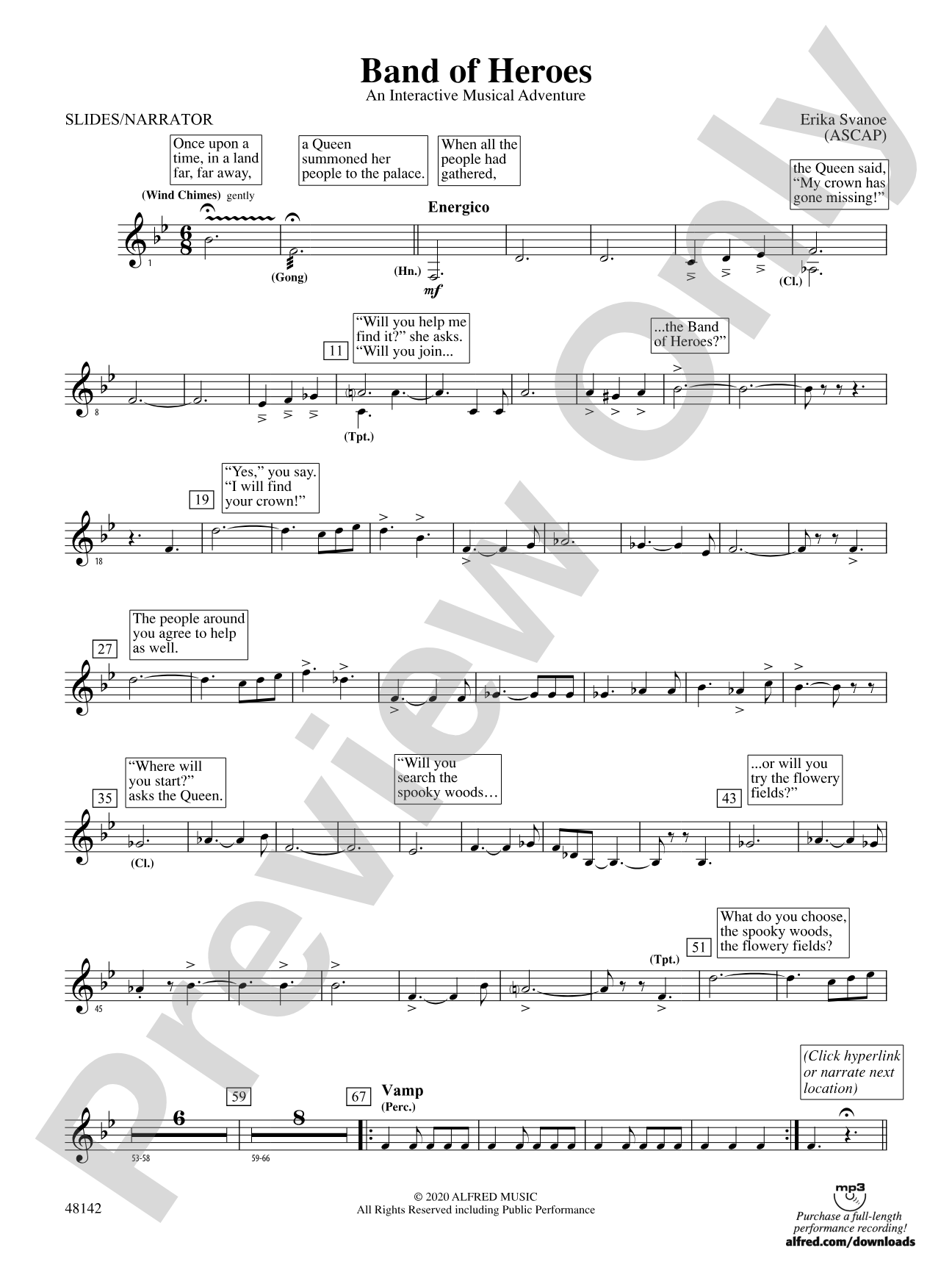 Band of Heroes: Narrator