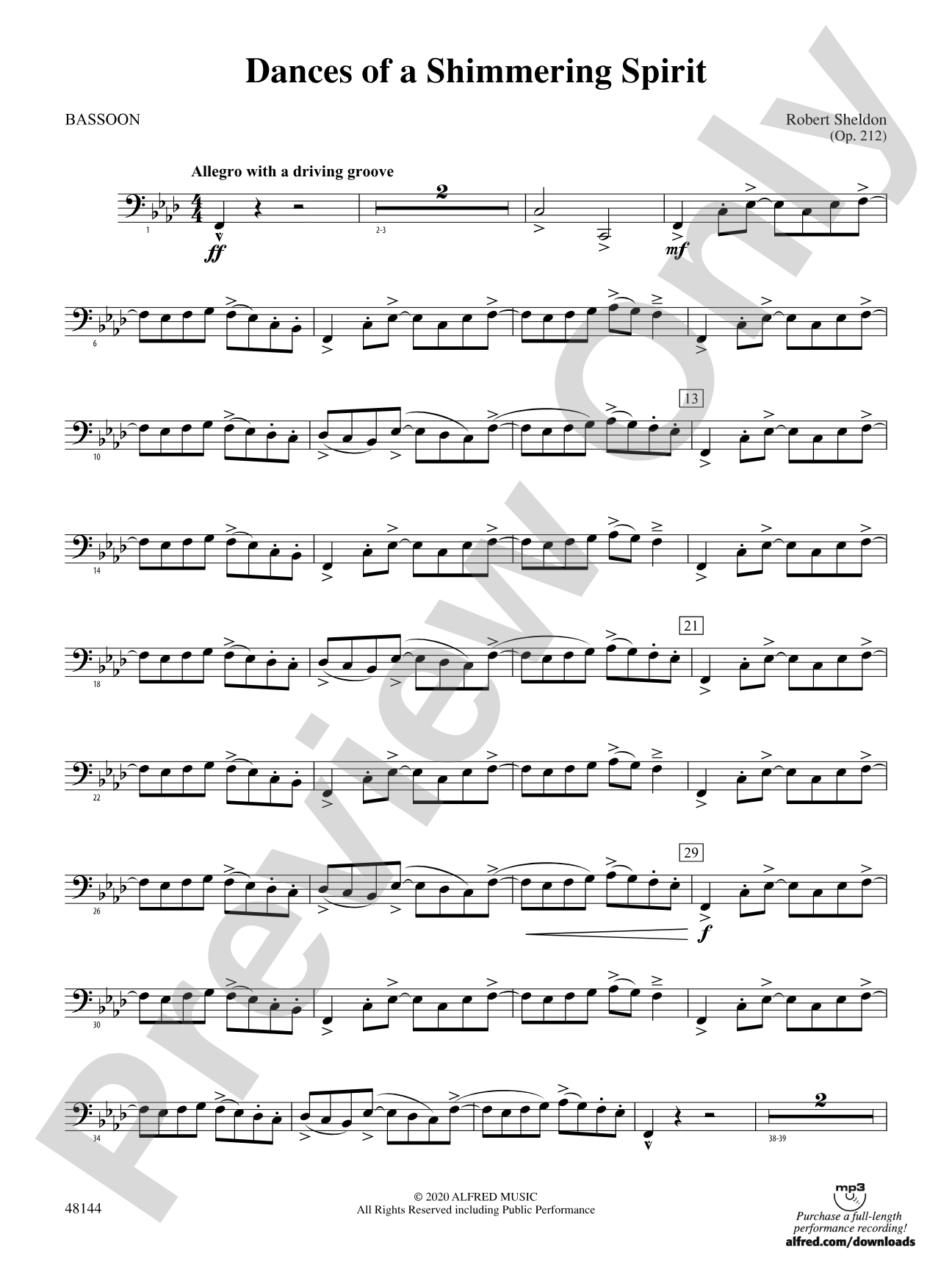 Dances of a Shimmering Spirit: Bassoon