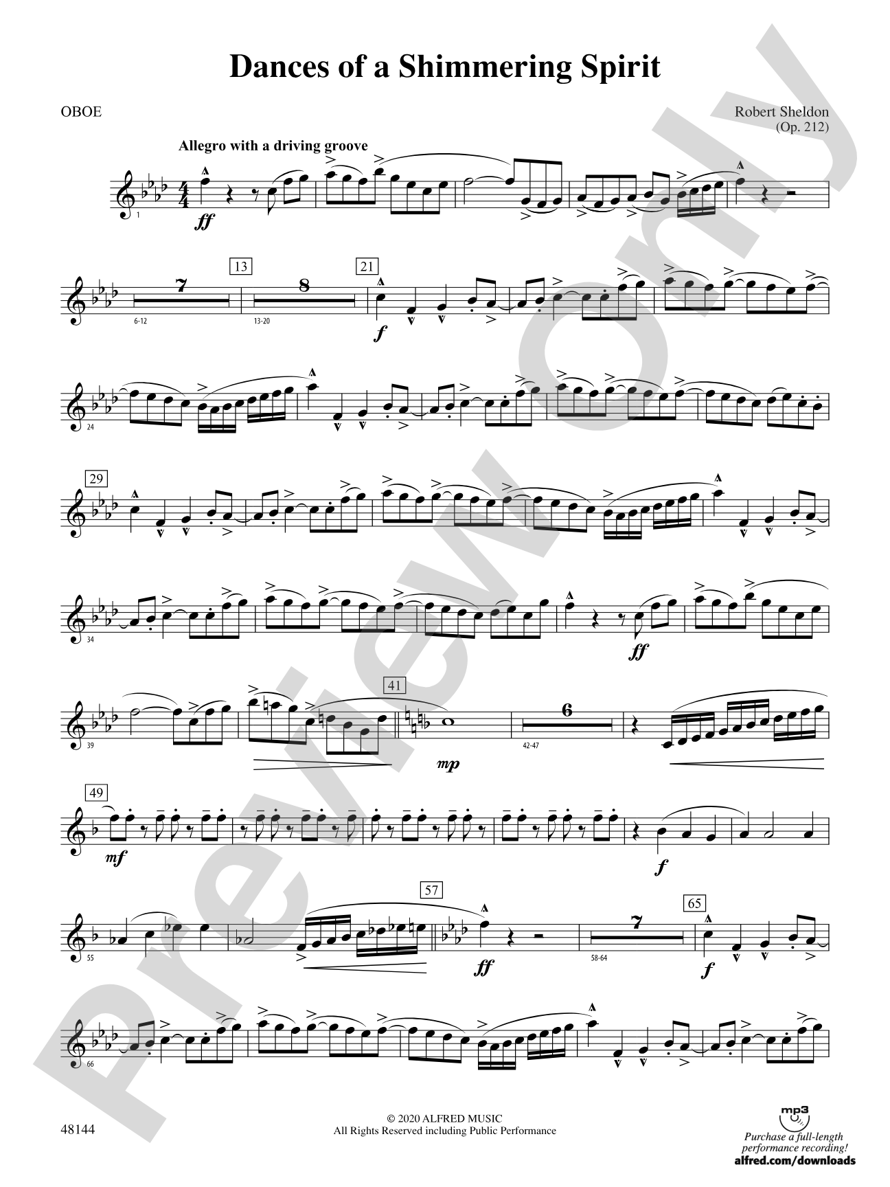 Dances of a Shimmering Spirit: Oboe