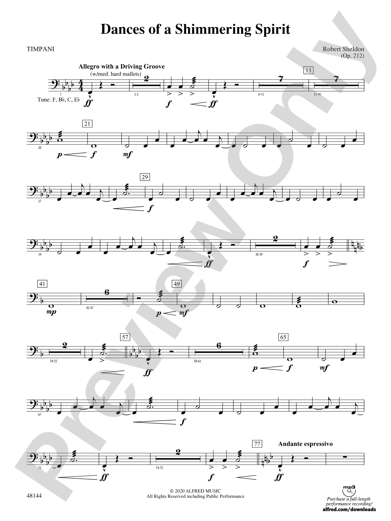 Dances of a Shimmering Spirit: Timpani