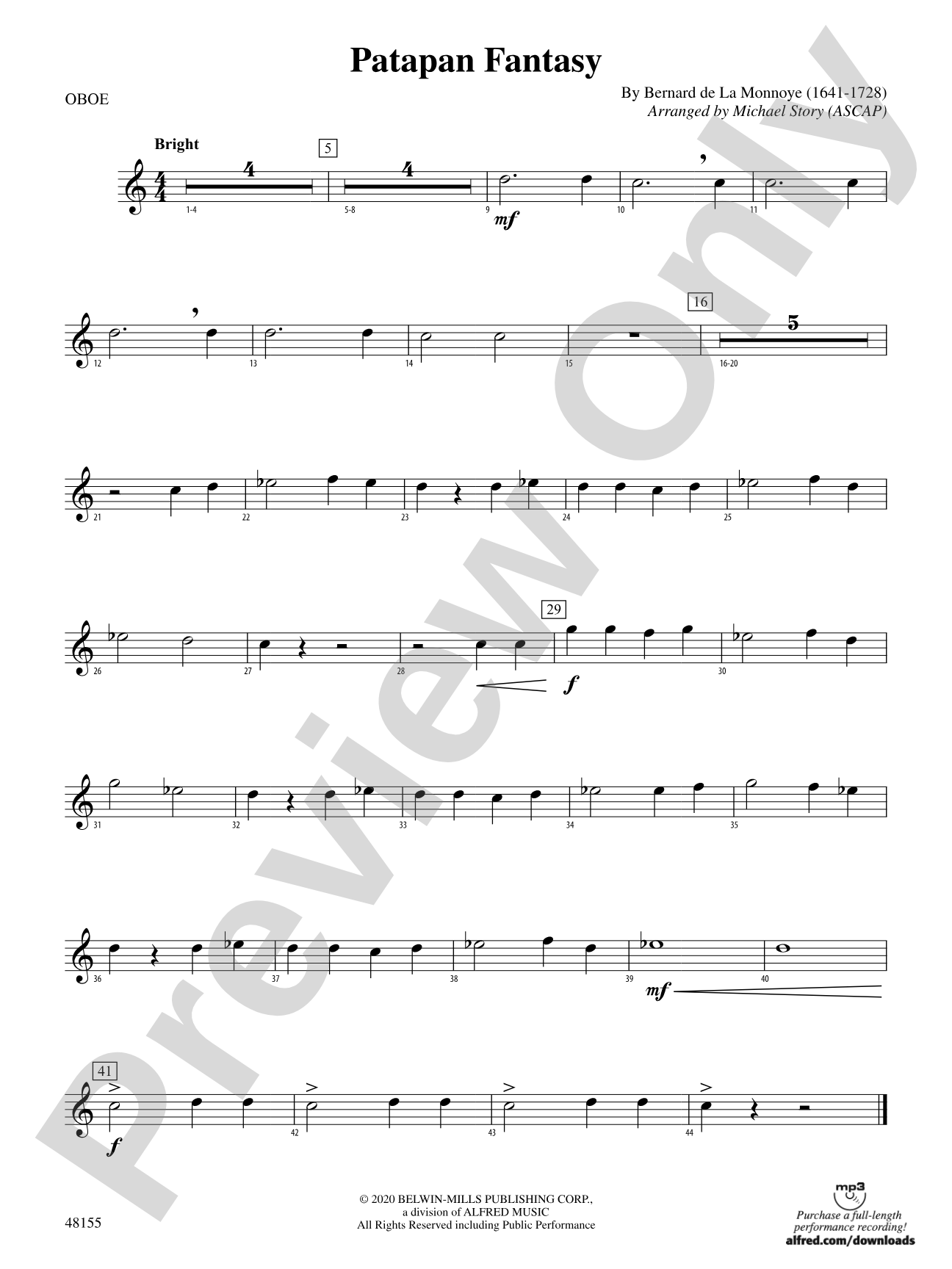 Patapan Fantasy: Oboe
