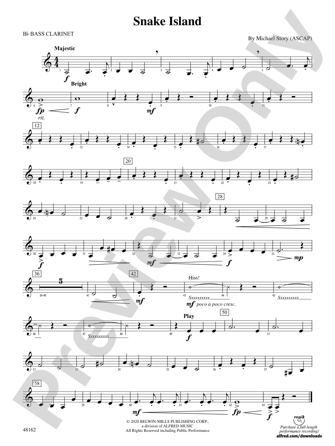 Snake Island: B-flat Bass Clarinet