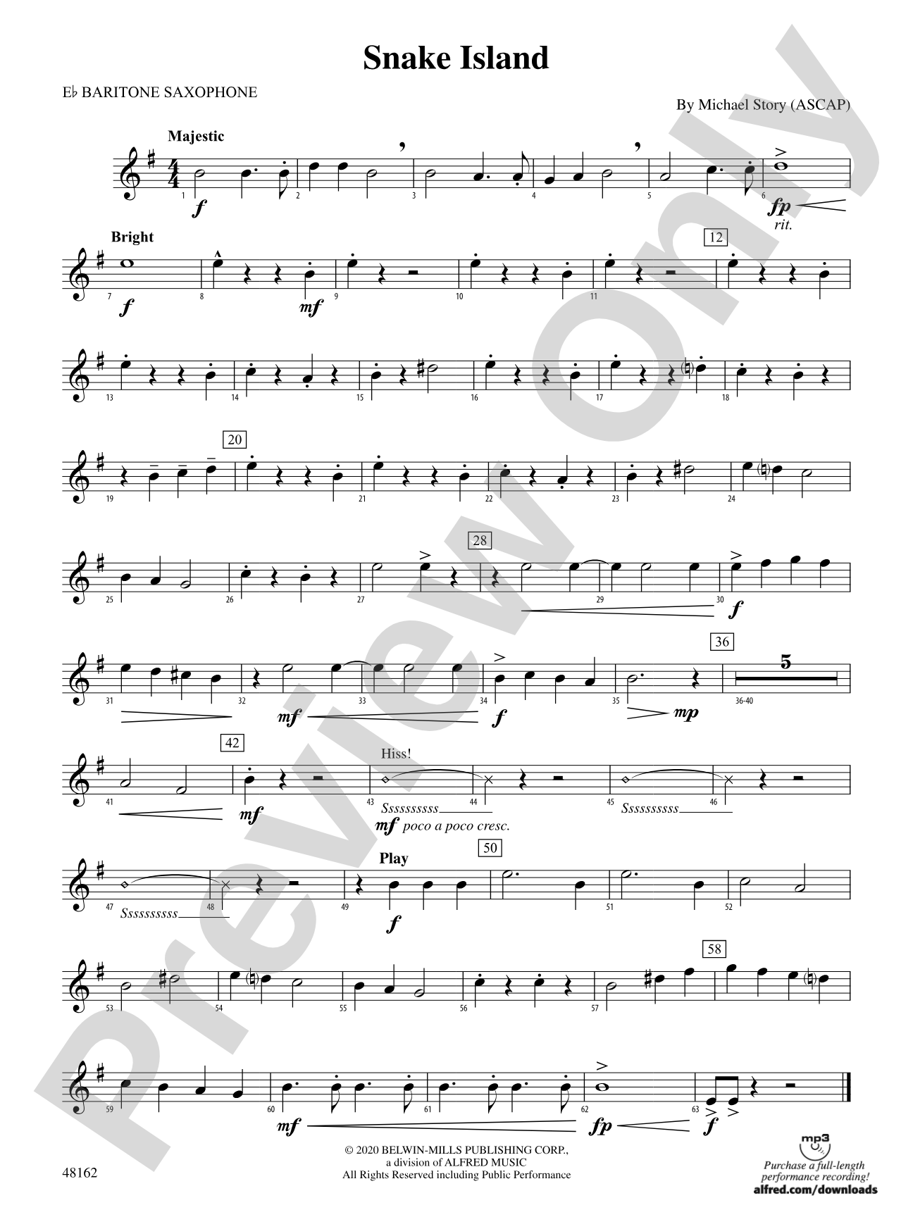 Snake Island: E-flat Baritone Saxophone