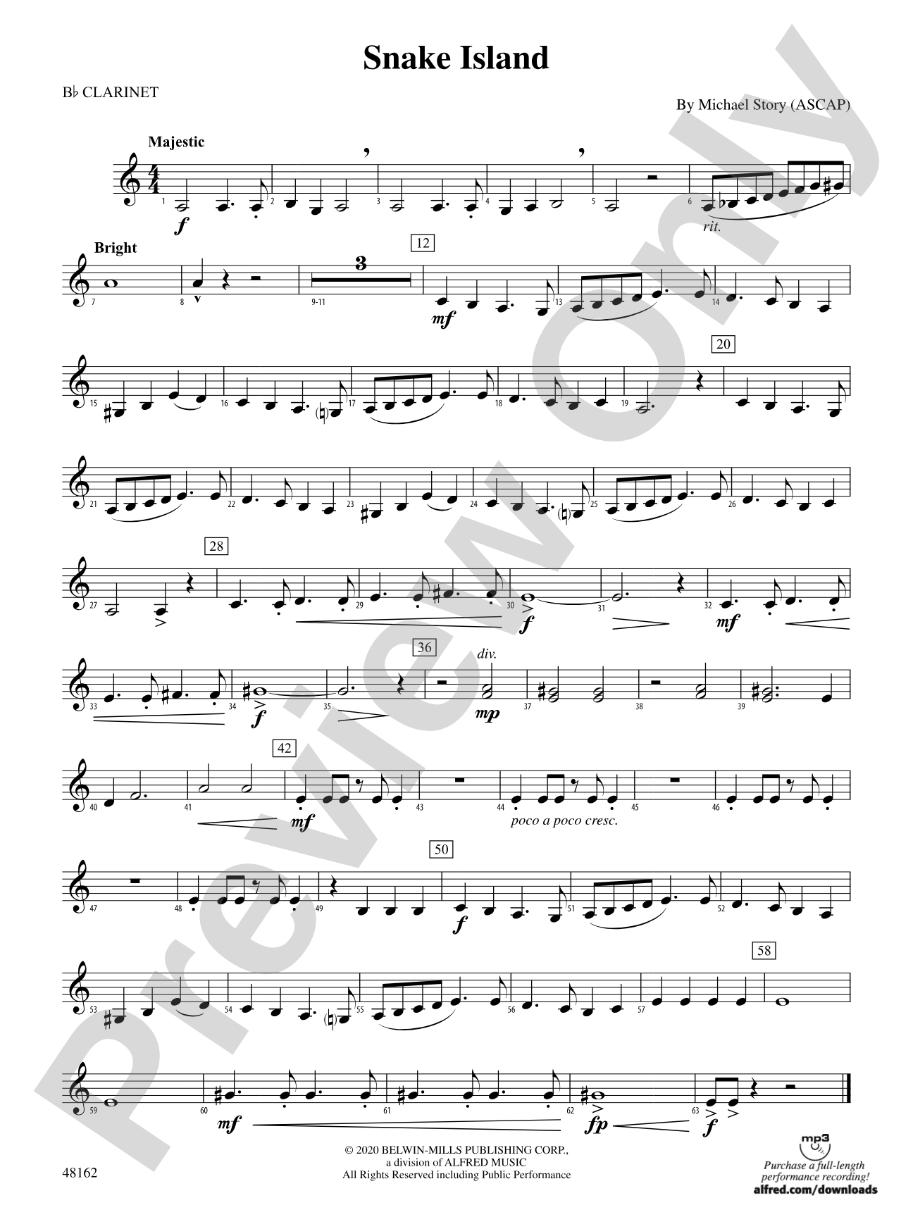 Snake Island: 1st B-flat Clarinet