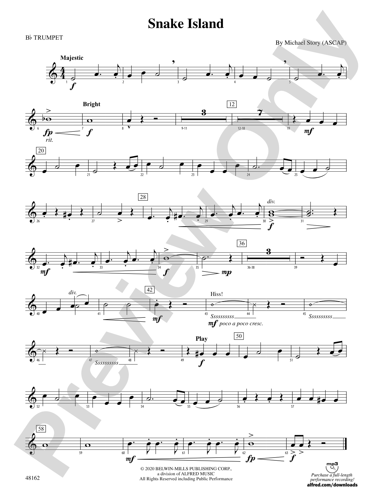 Snake Island: 1st B-flat Trumpet