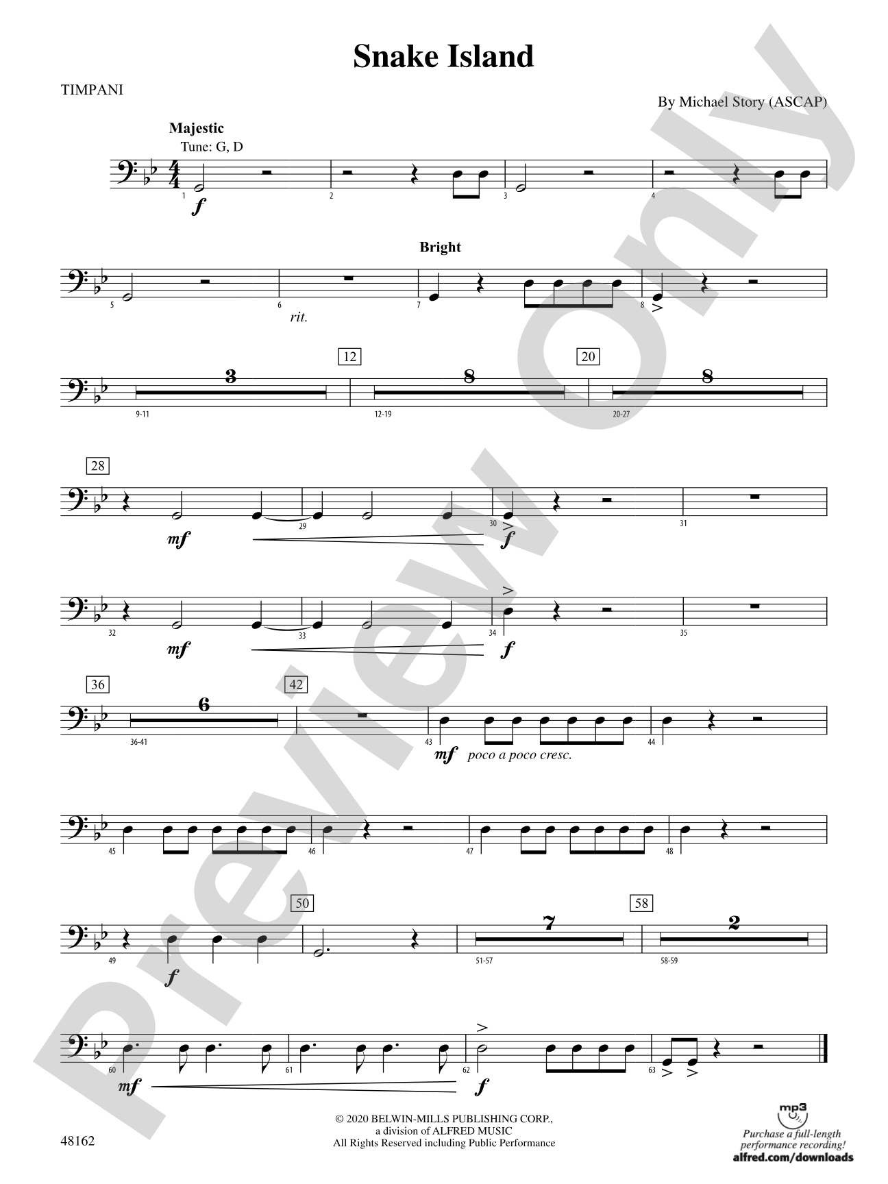 Snake Island: Timpani