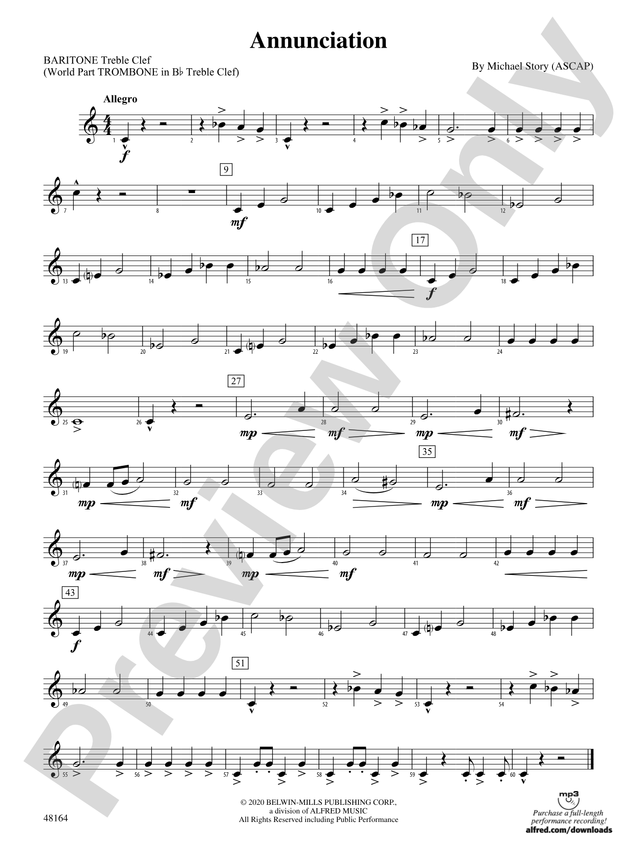 Annunciation: Baritone T.C.