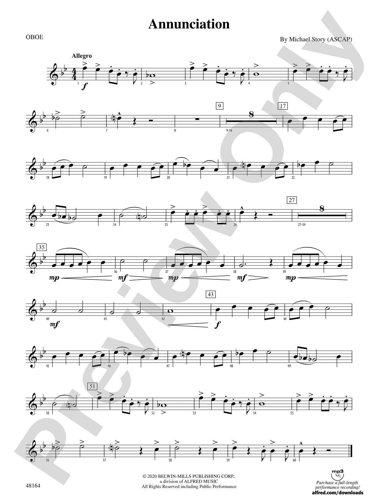 Annunciation: Oboe