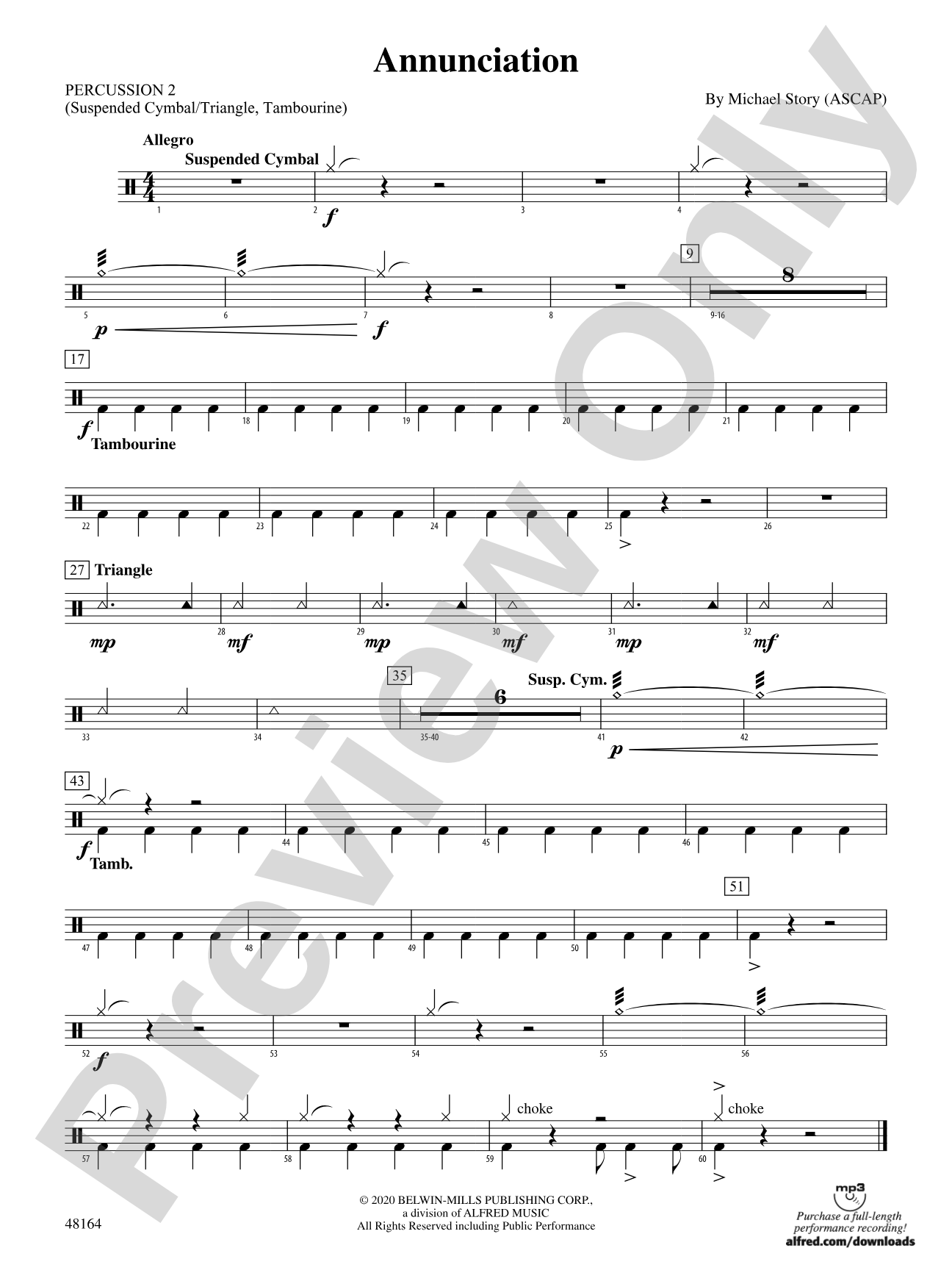 Annunciation: 2nd Percussion