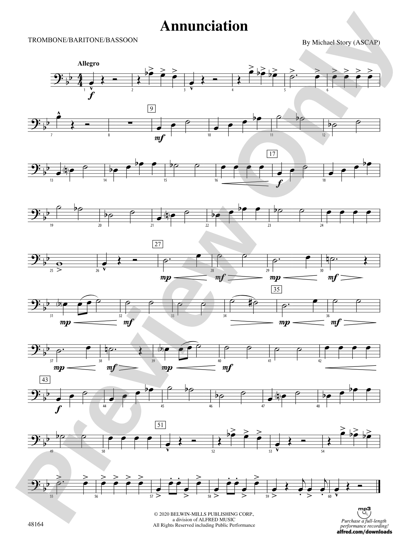 Annunciation: 1st Trombone