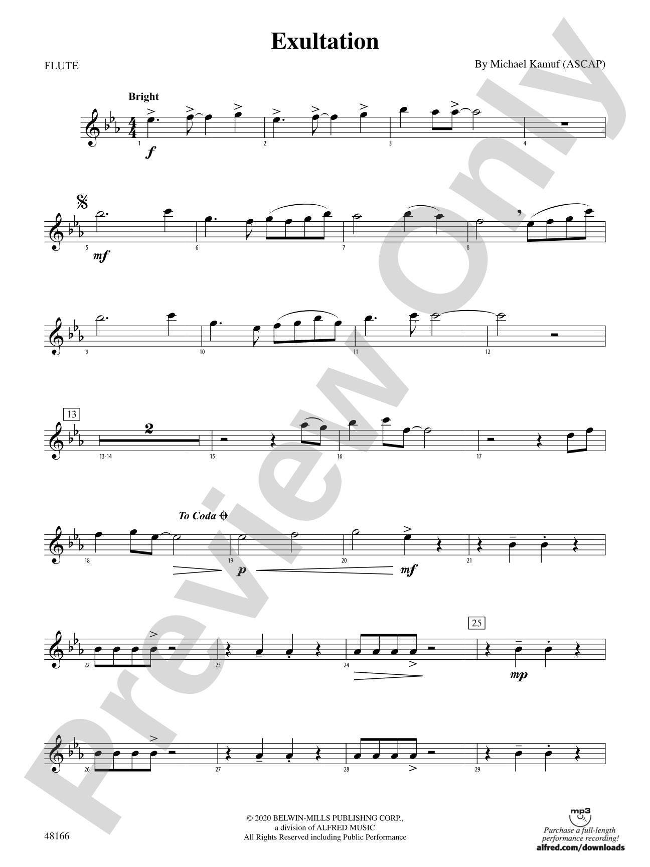 Exultation: Flute