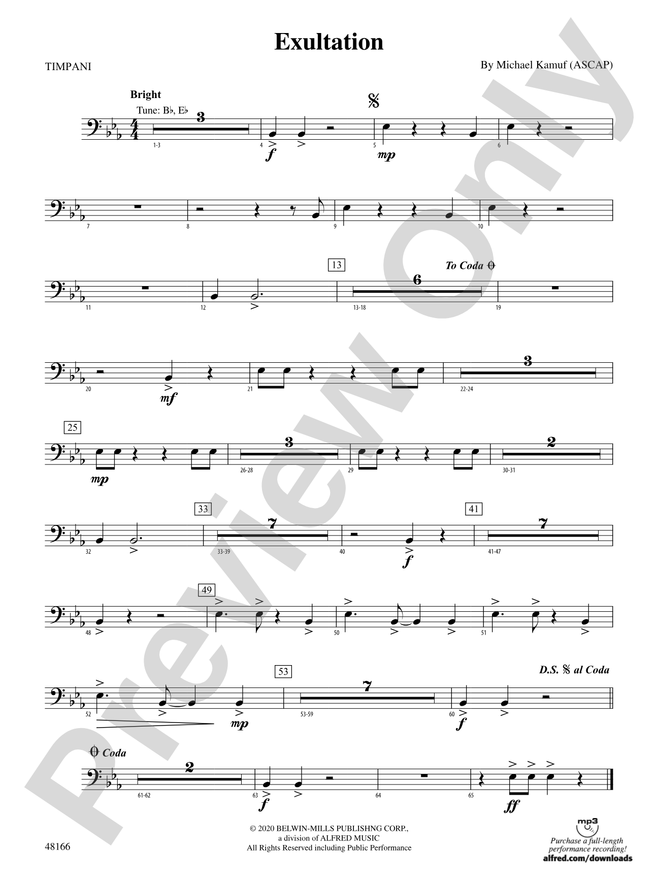 Exultation: Timpani