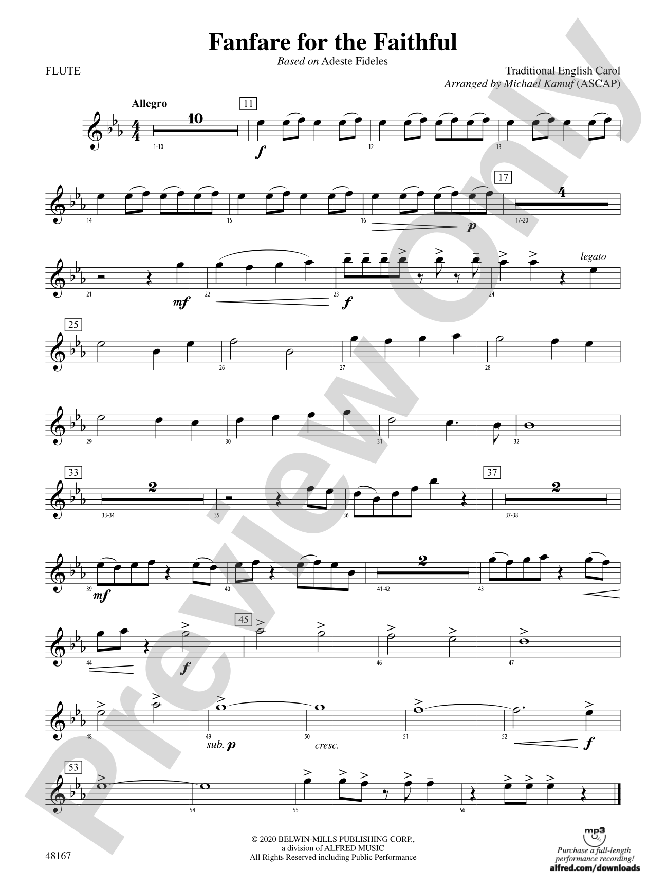 Fanfare for the Faithful: Flute