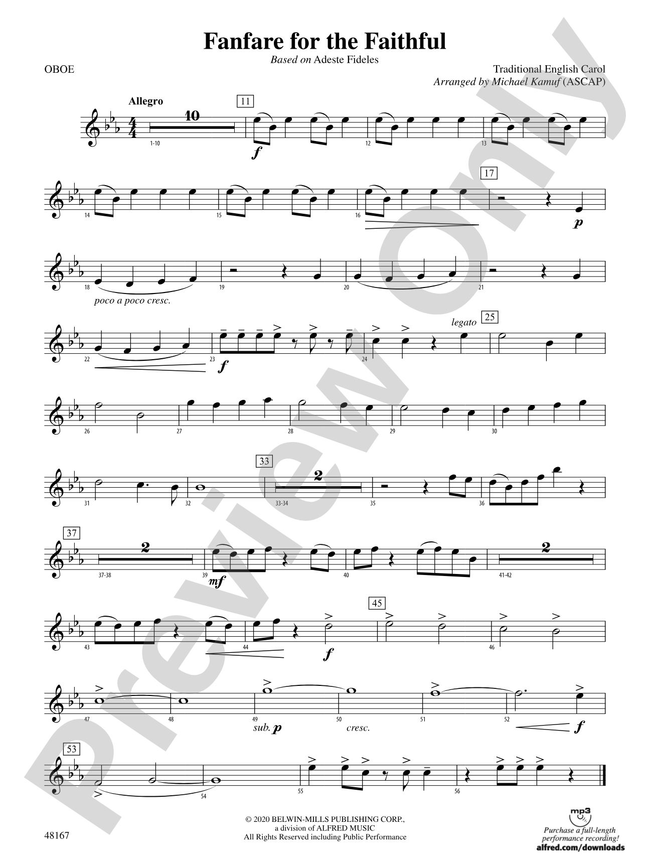 Fanfare for the Faithful: Oboe