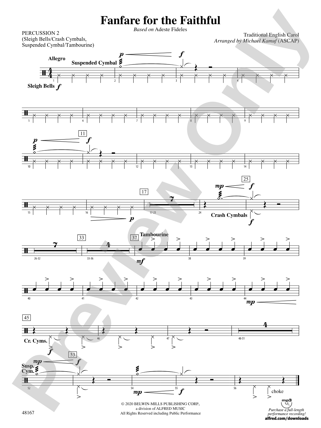 Fanfare for the Faithful: 2nd Percussion