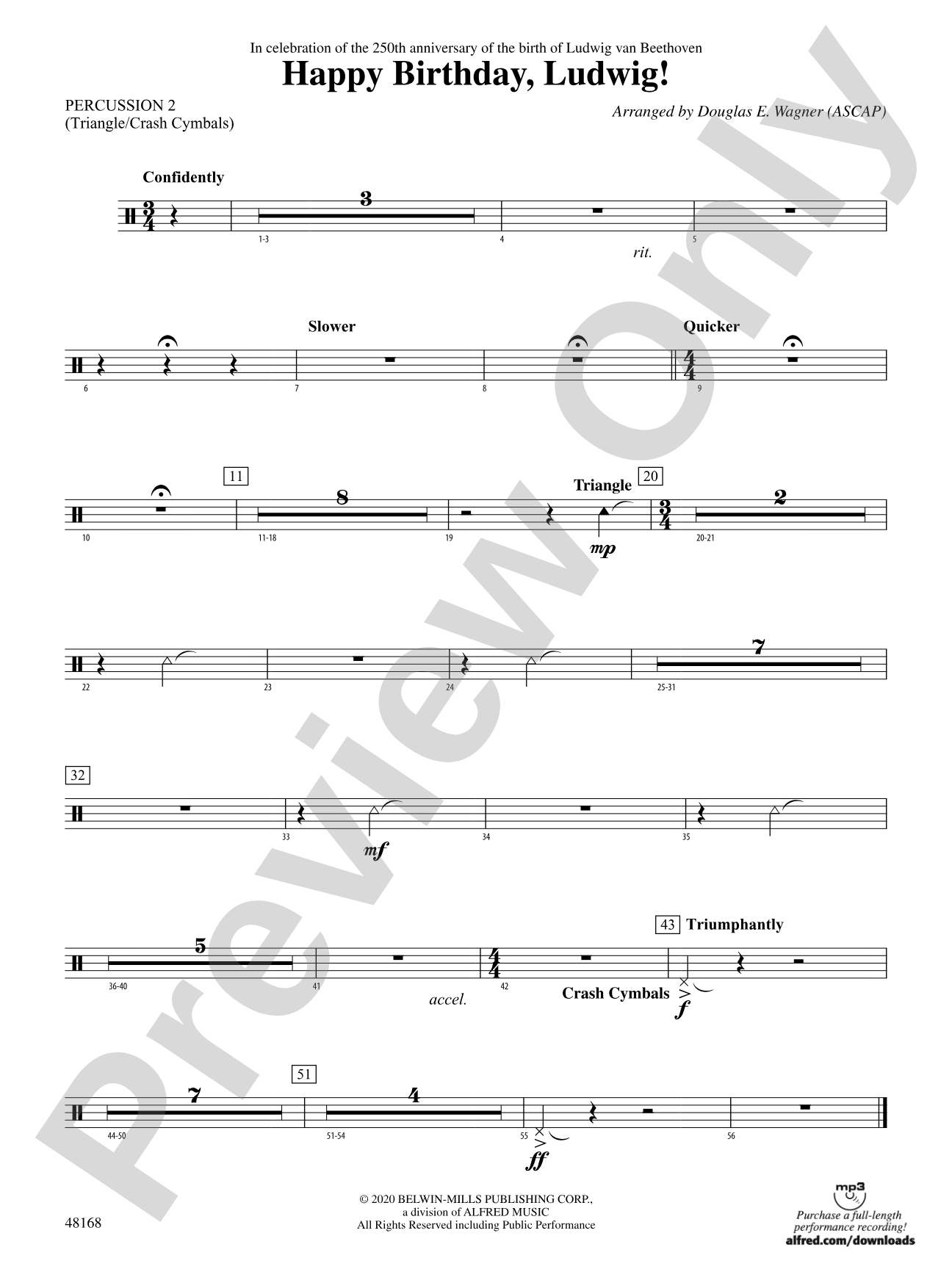Happy Birthday, Ludwig: 2nd Percussion