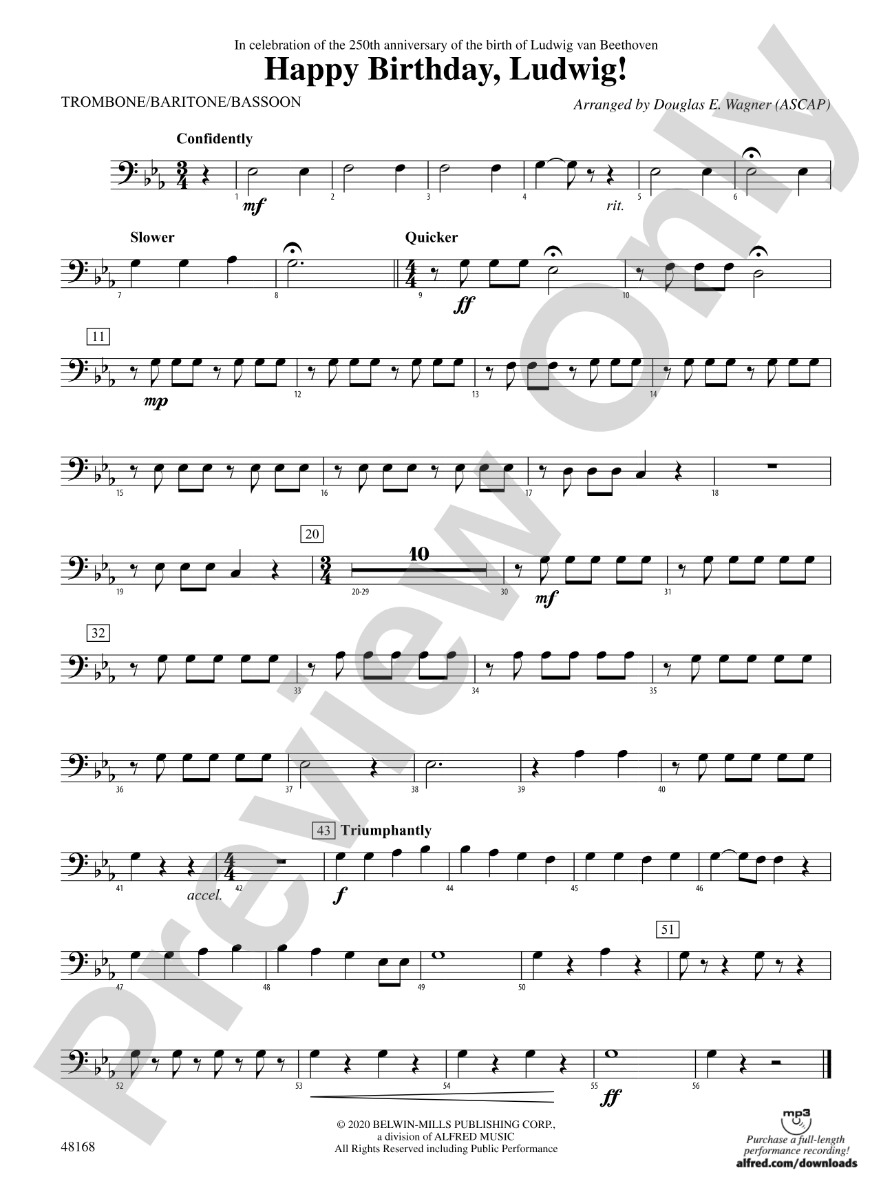 Happy Birthday, Ludwig: 1st Trombone