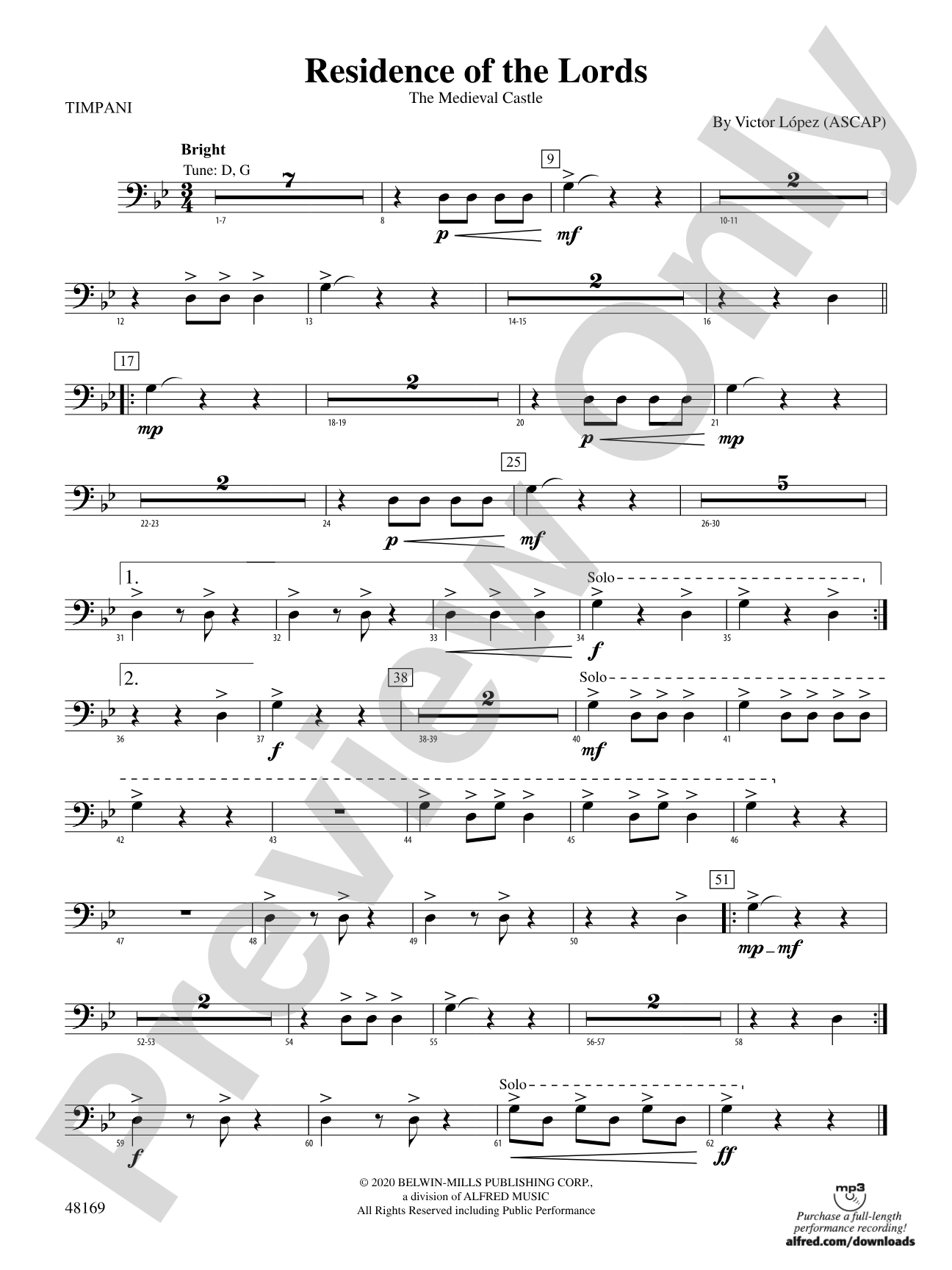Residence of the Lords: Timpani