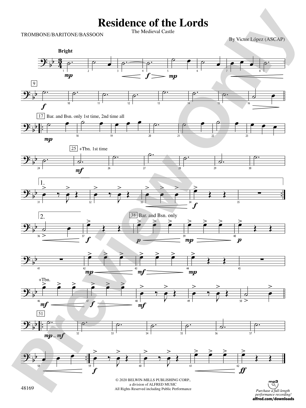 Residence of the Lords: 1st Trombone