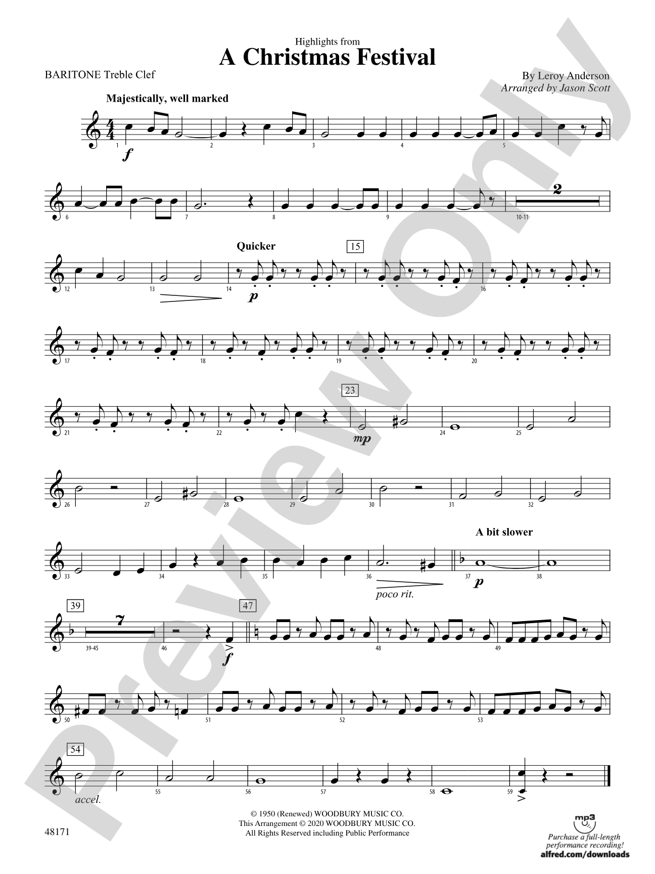 A Christmas Festival: Baritone T.C.