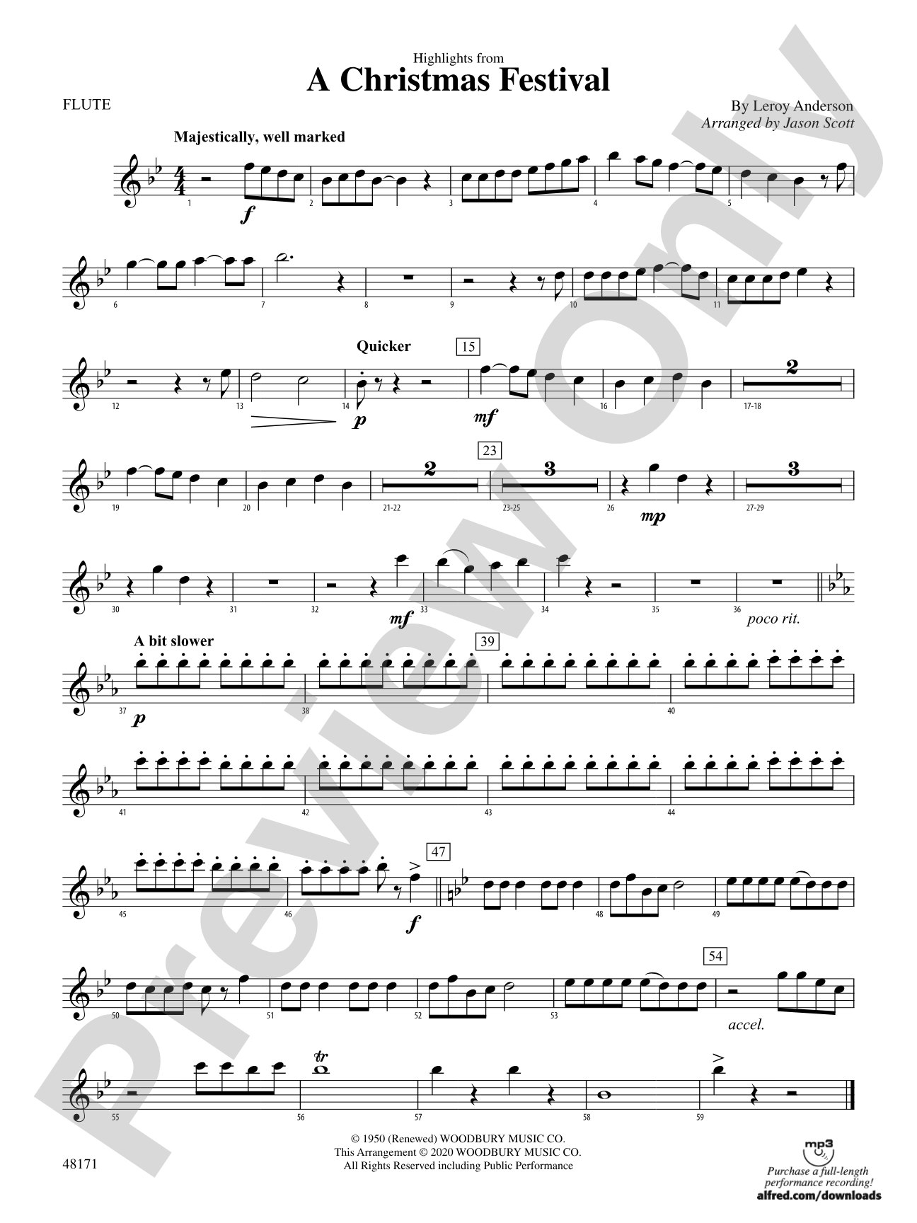A Christmas Festival: Flute