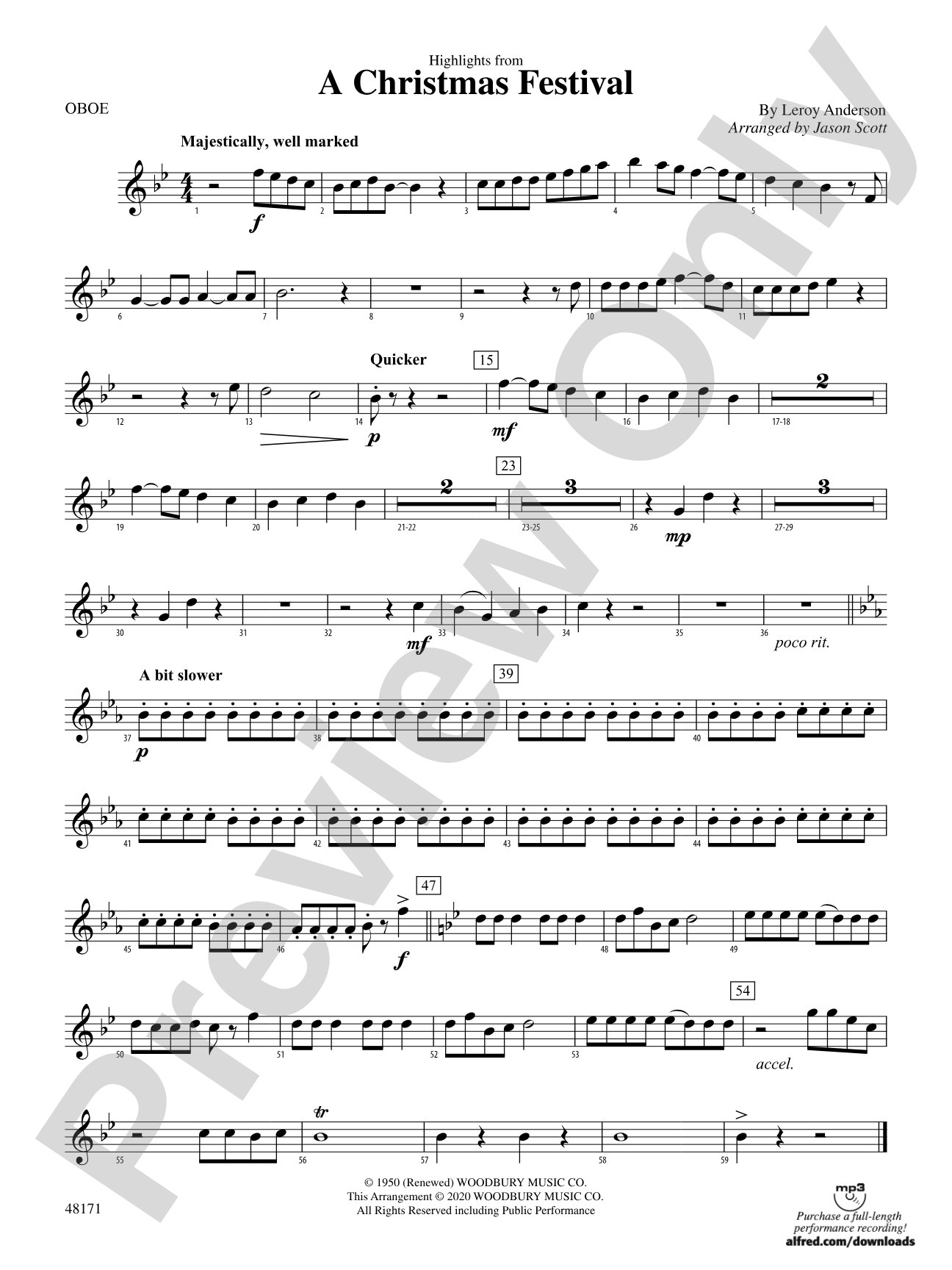 A Christmas Festival: Oboe