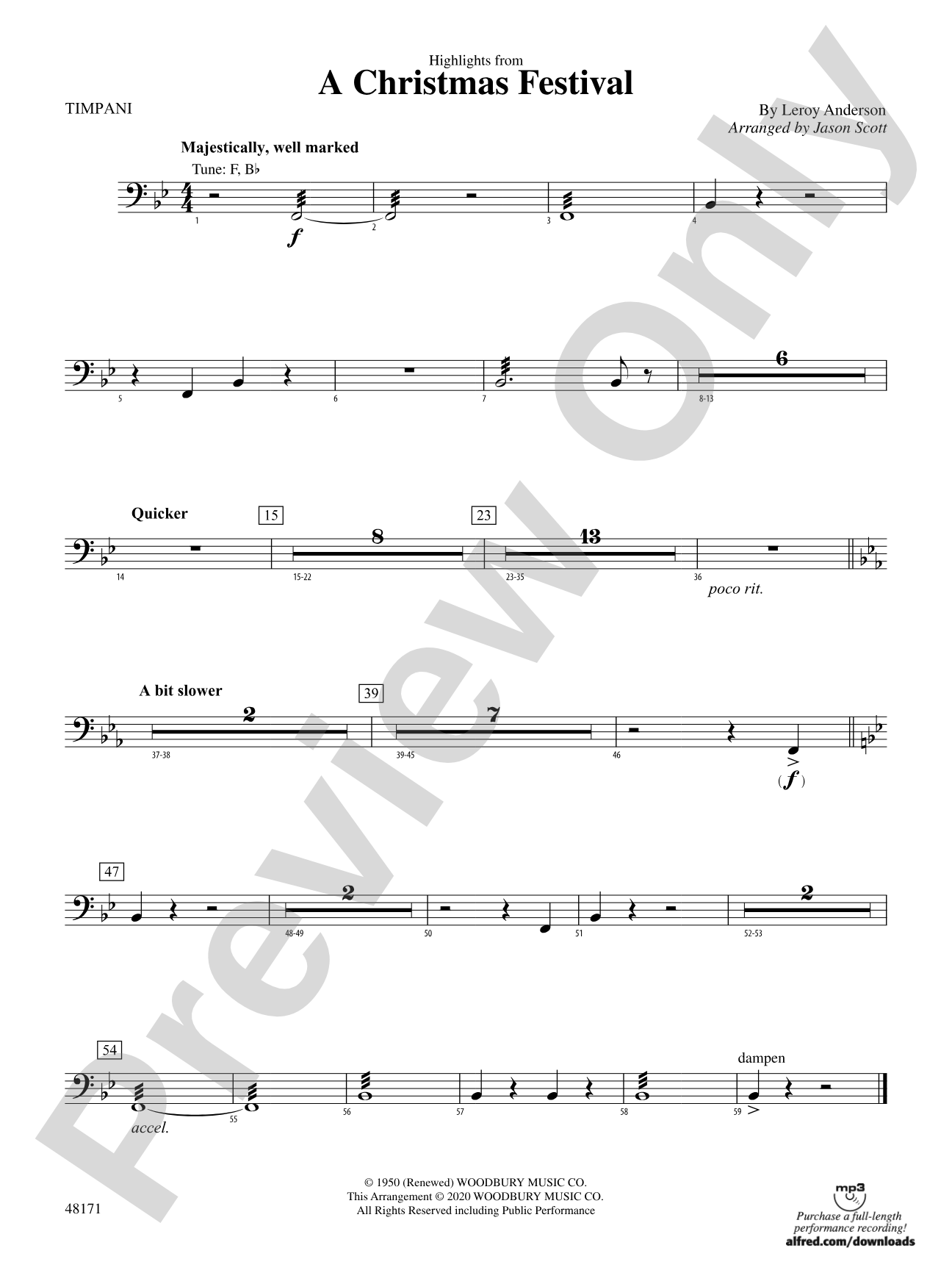 A Christmas Festival: Timpani