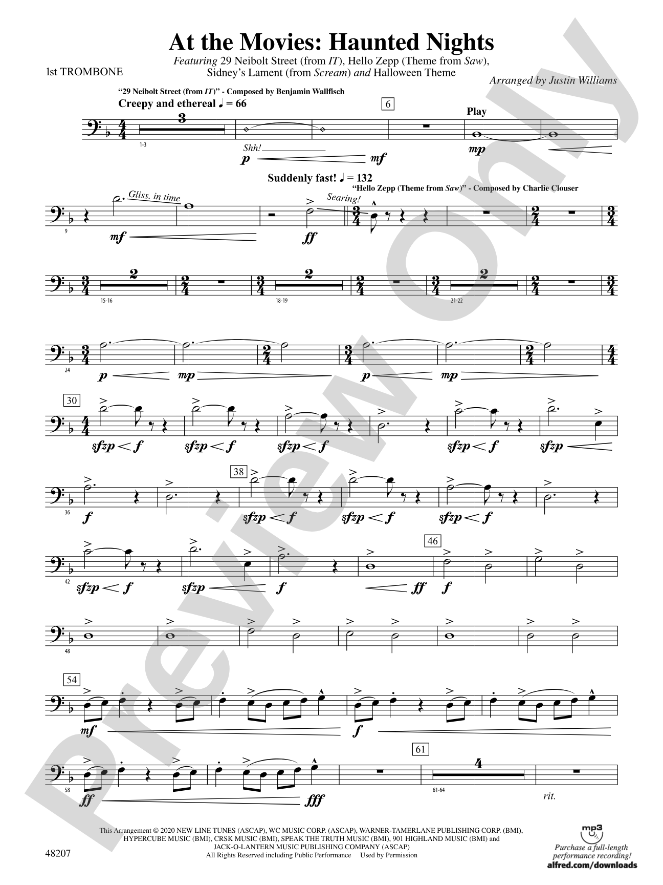 At the Movies: Haunted Nights: 1st Trombone
