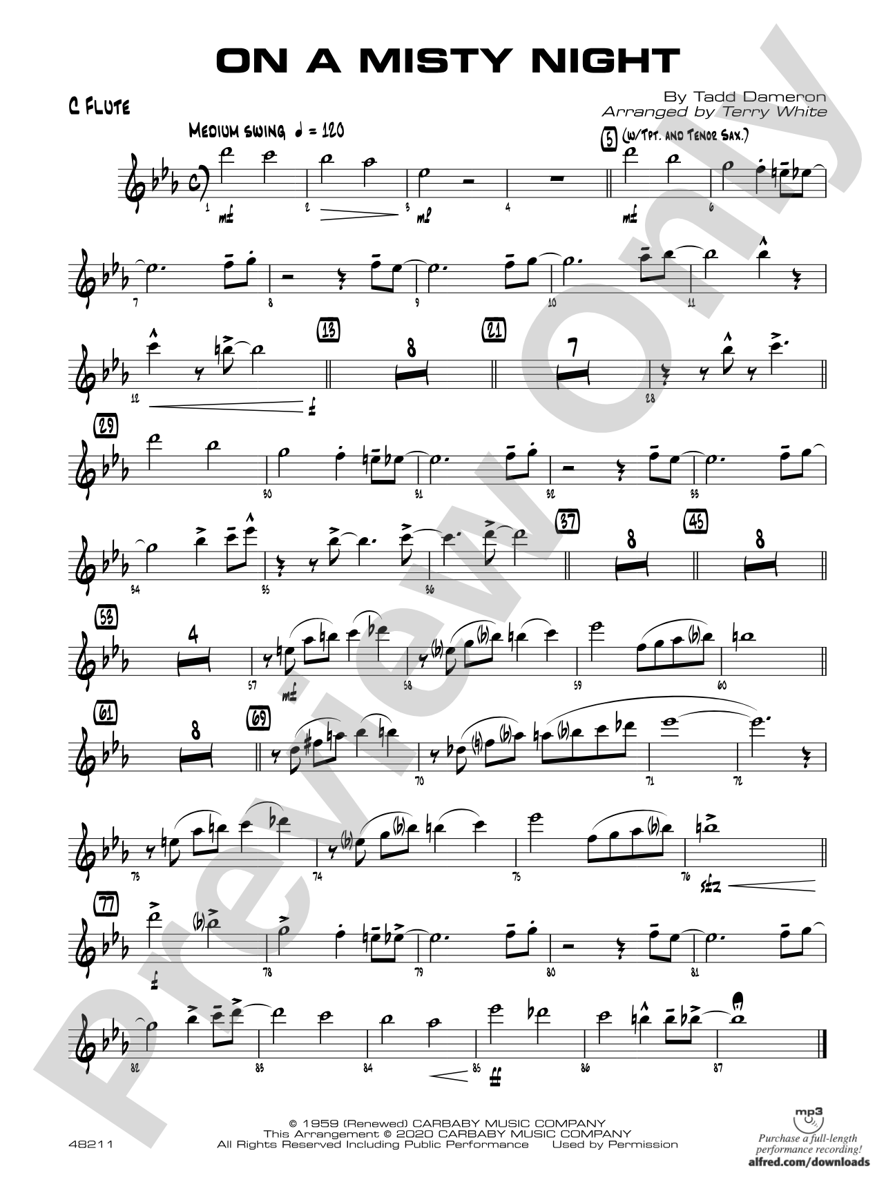 On a Misty Night: Flute