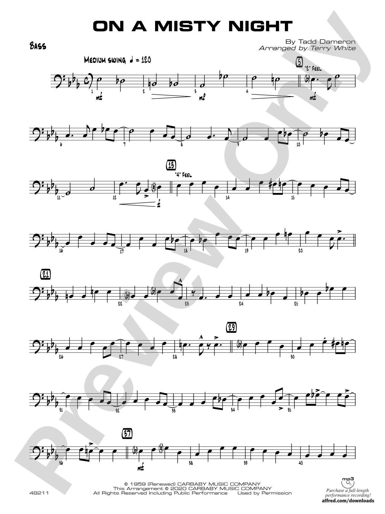 On a Misty Night: String Bass
