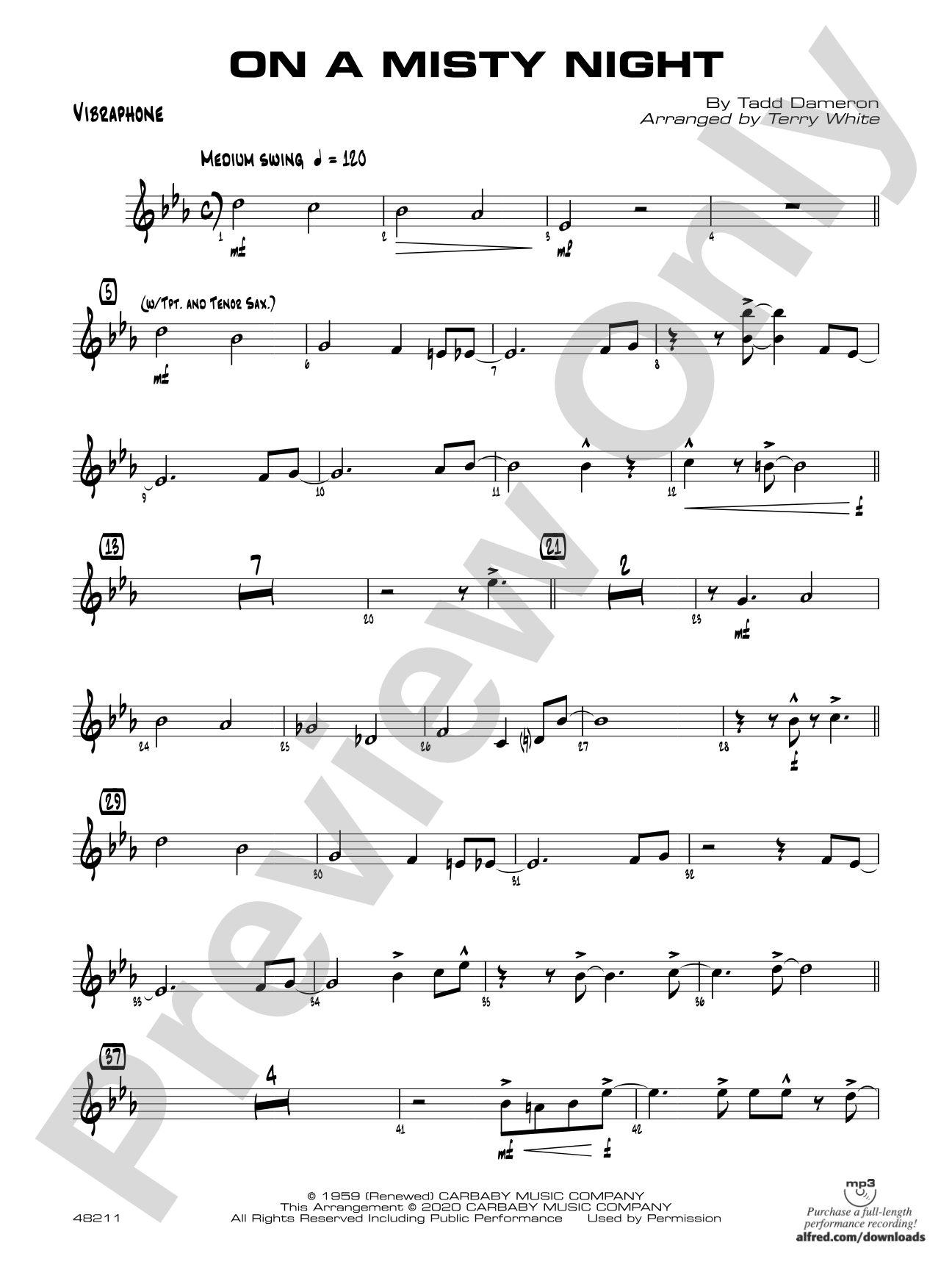 On a Misty Night: Vibraphone