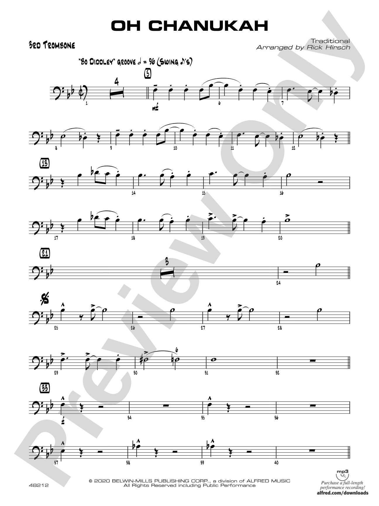 Oh Chanukah: 3rd Trombone