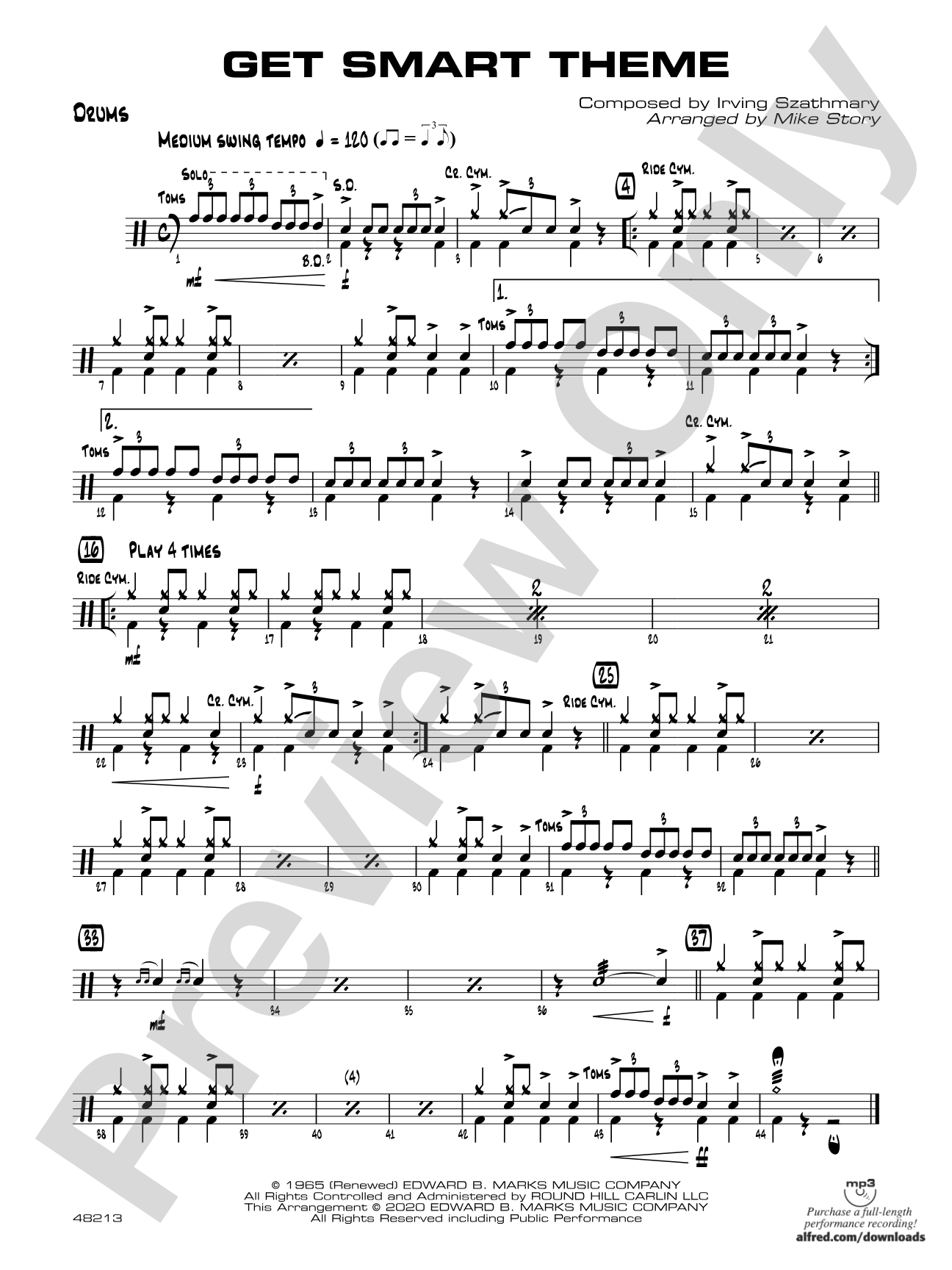 Get Smart Theme: Drums