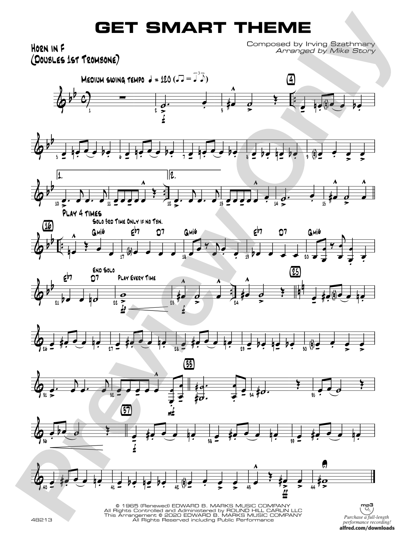 Get Smart Theme: 1st F Horn