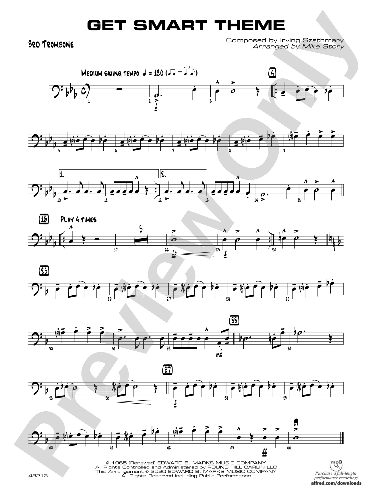 Get Smart Theme: 3rd Trombone