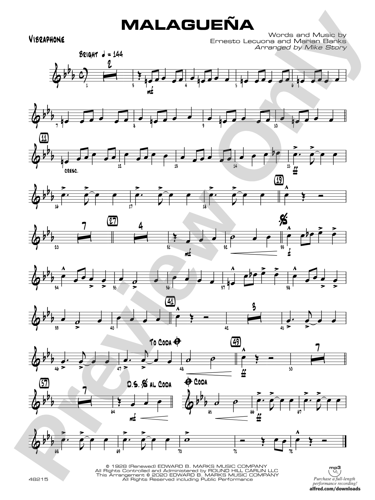 Malagueña: Vibraphone
