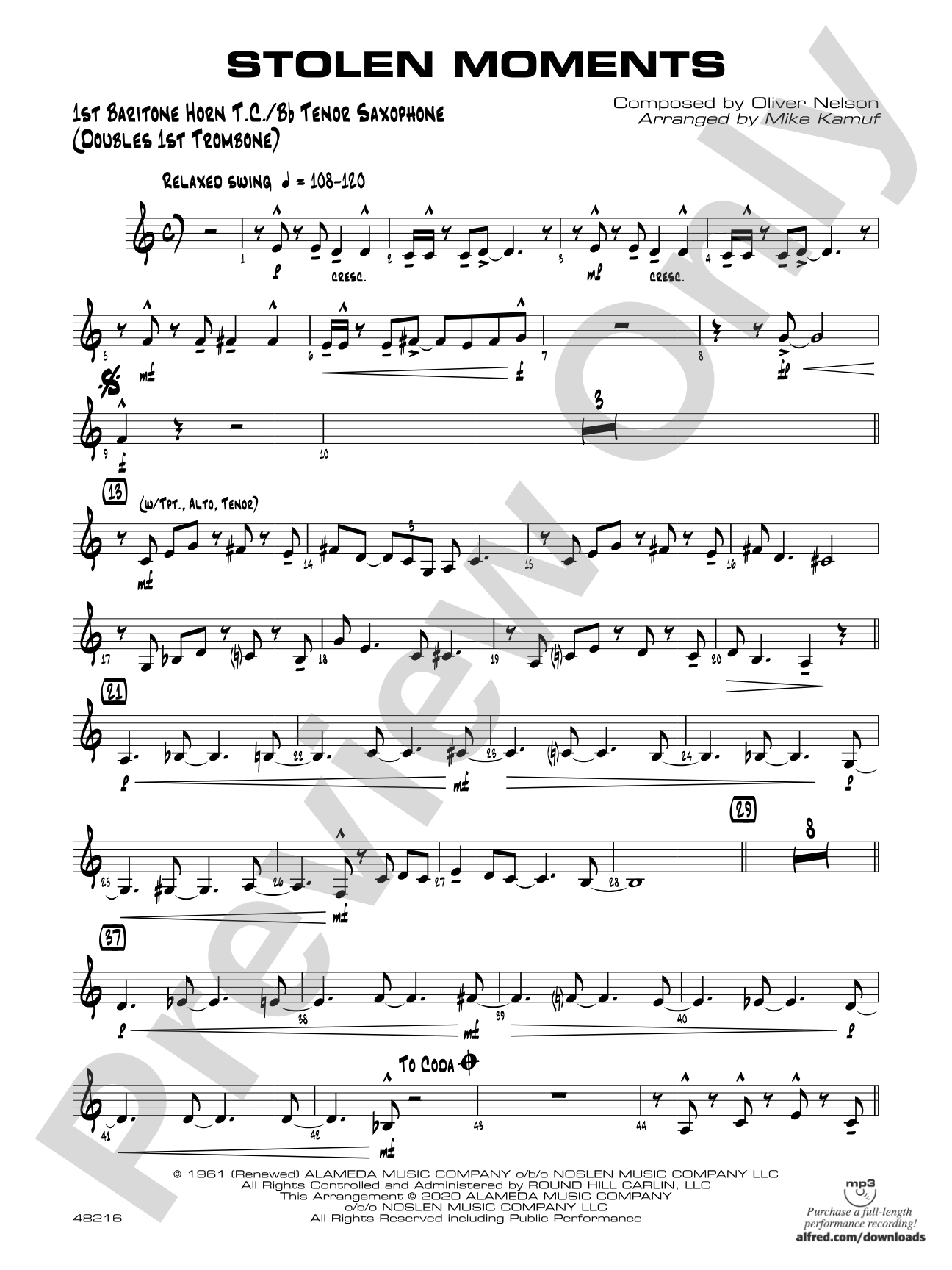 Stolen Moments: Baritone T.C.