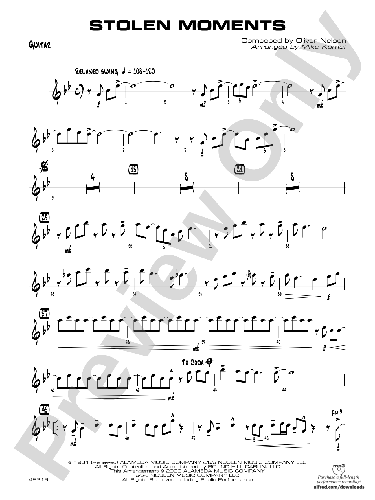 Stolen Moments: Guitar