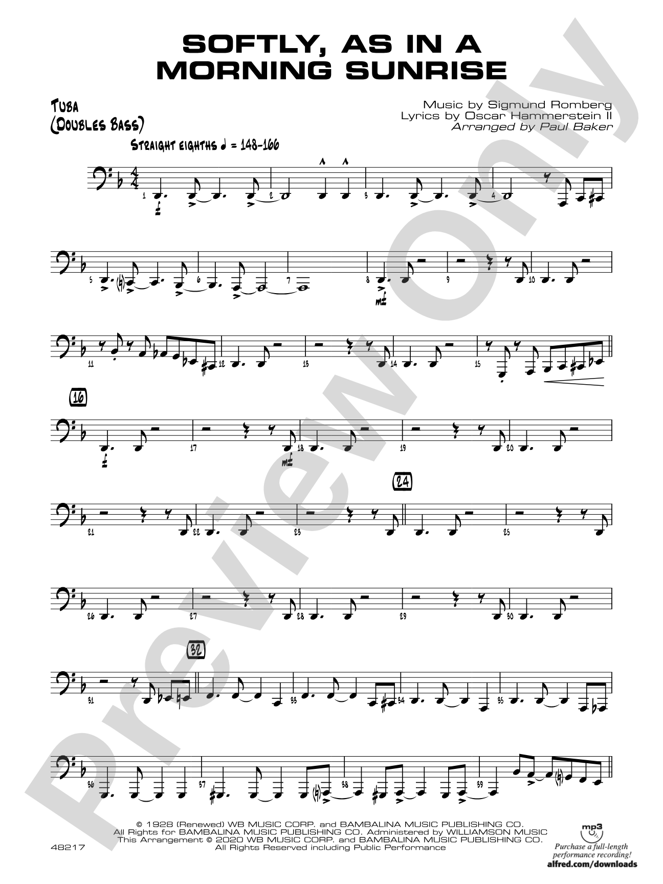 Softly, as in a Morning Sunrise: Tuba