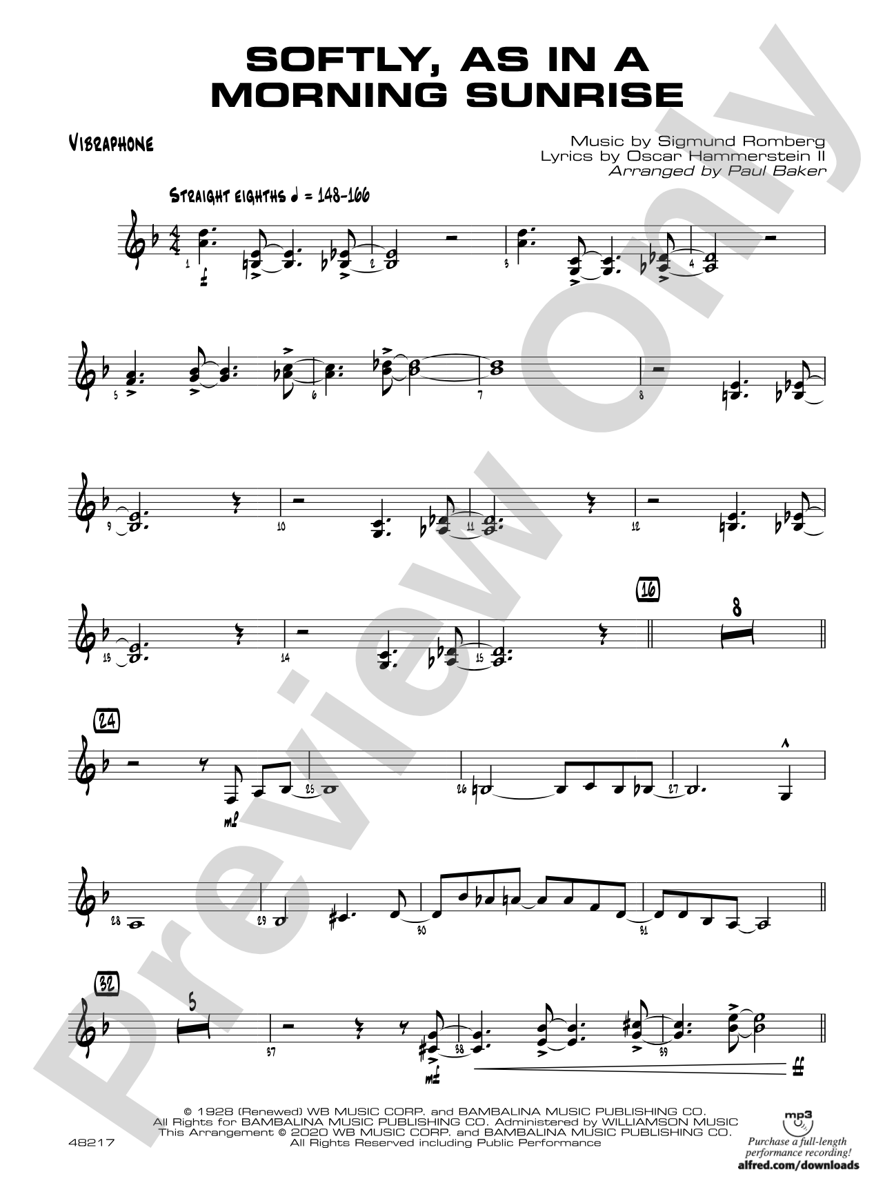 Softly, as in a Morning Sunrise: Vibraphone