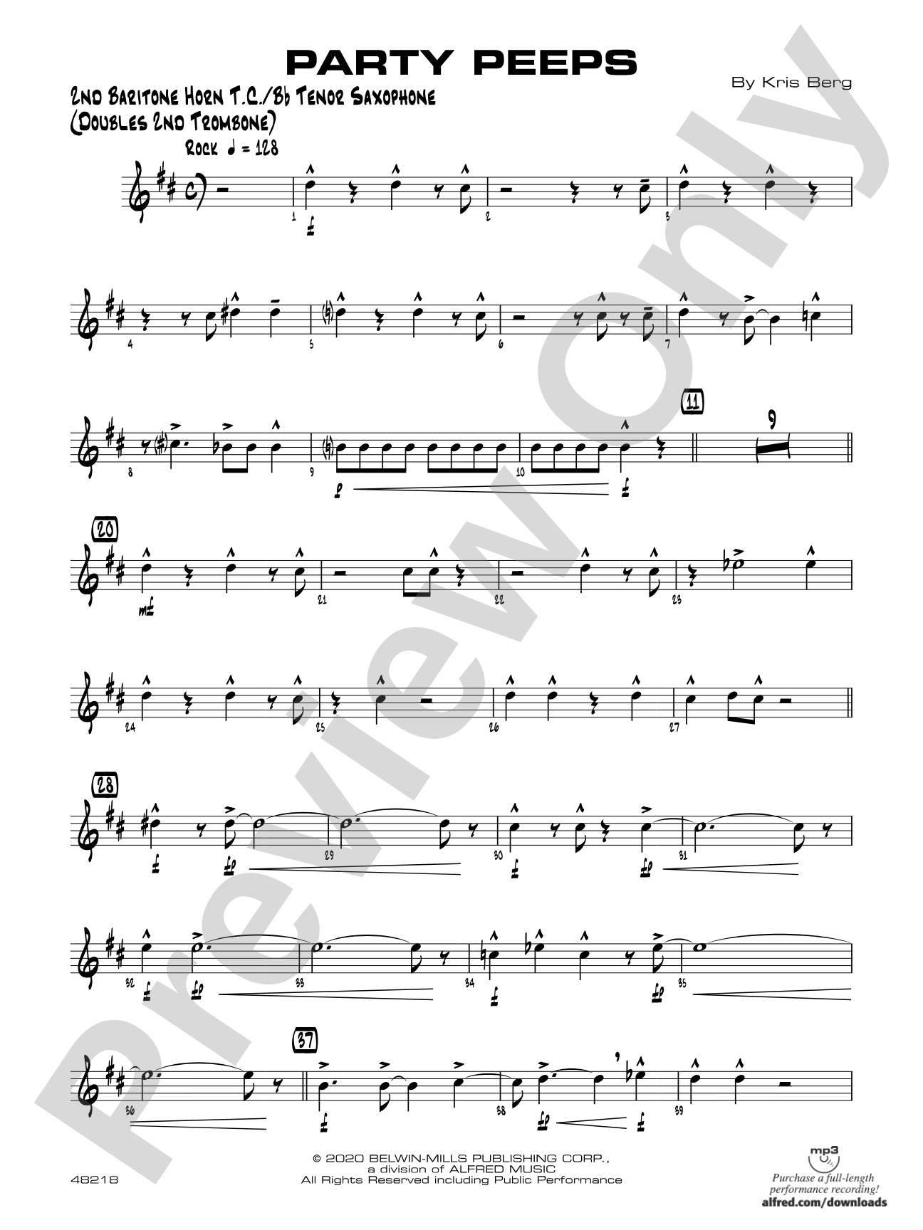 Party Peeps: 2nd Baritone T.C.