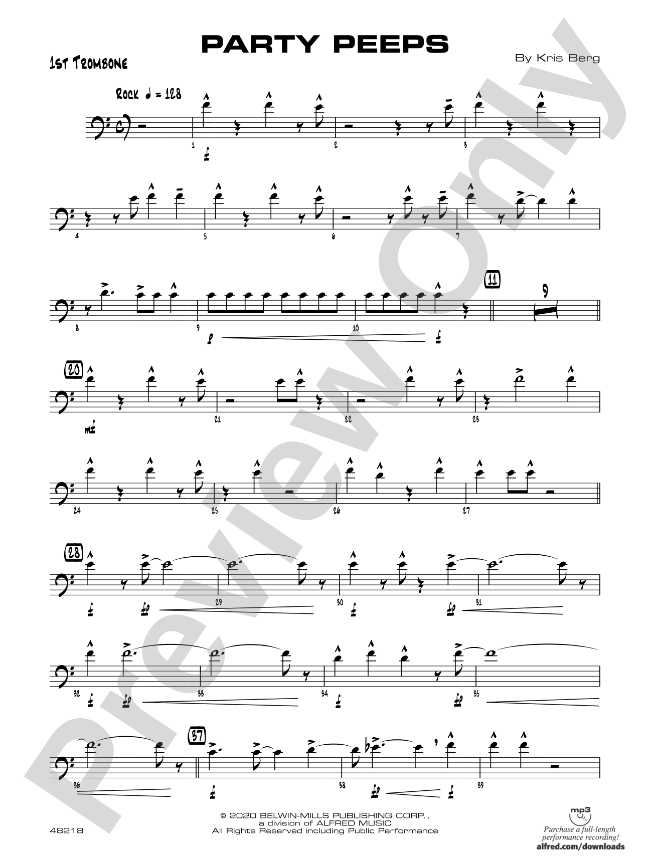 Party Peeps: 1st Trombone