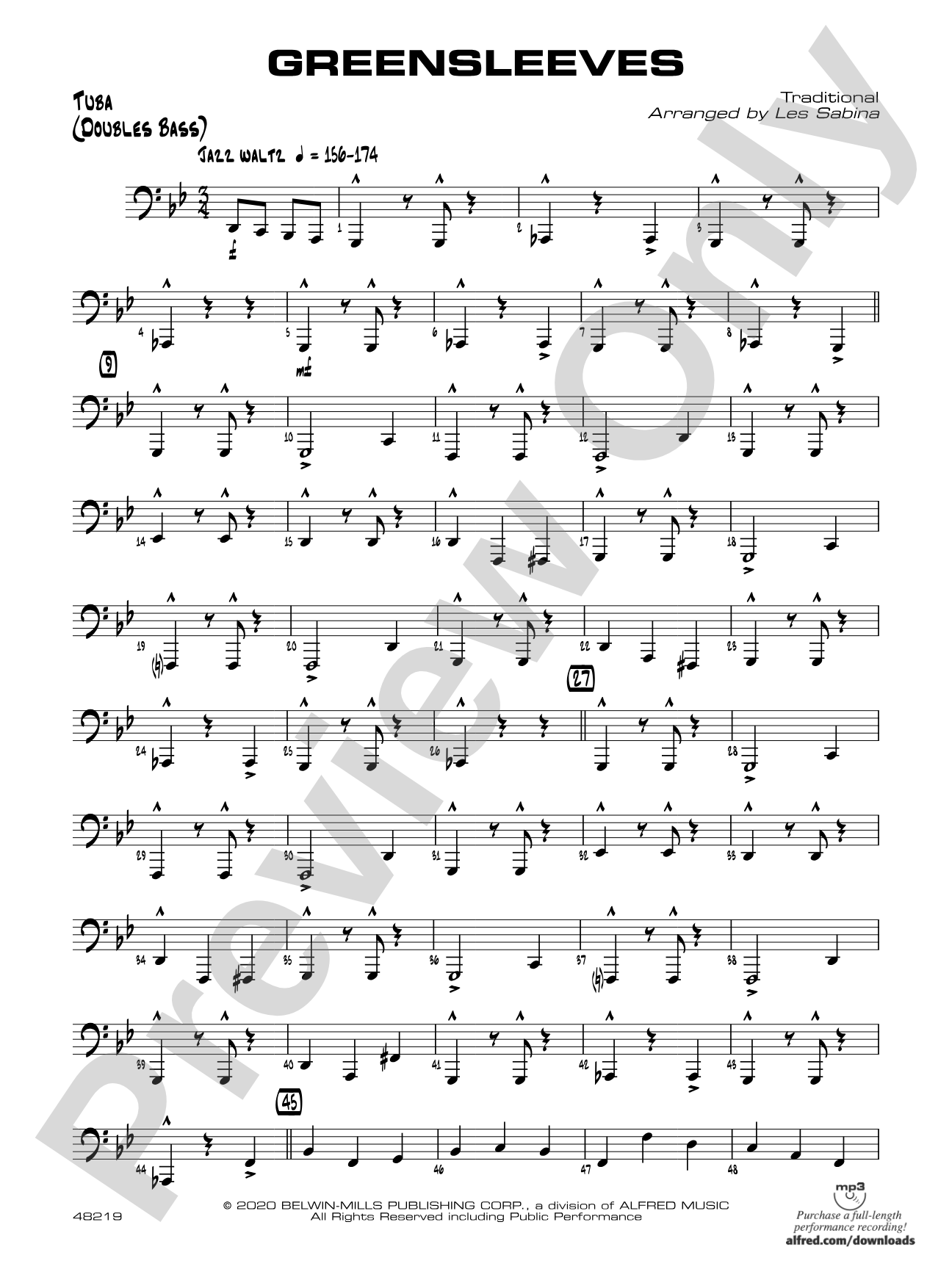 Greensleeves: Tuba