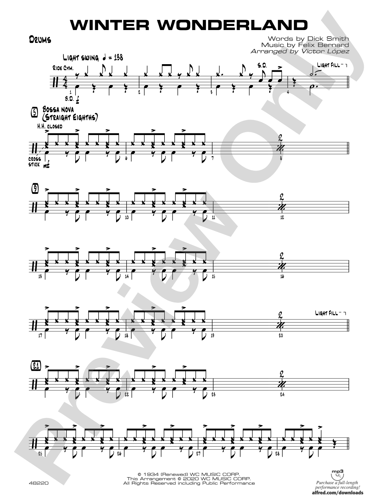 Winter Wonderland: Drums