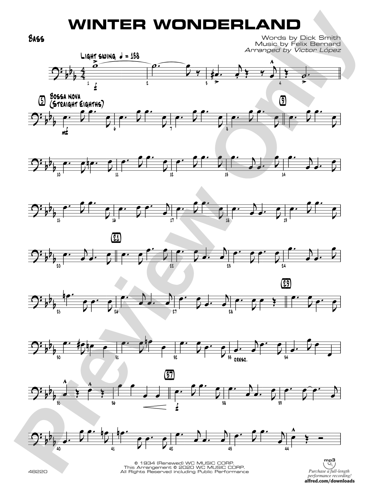 Winter Wonderland: String Bass