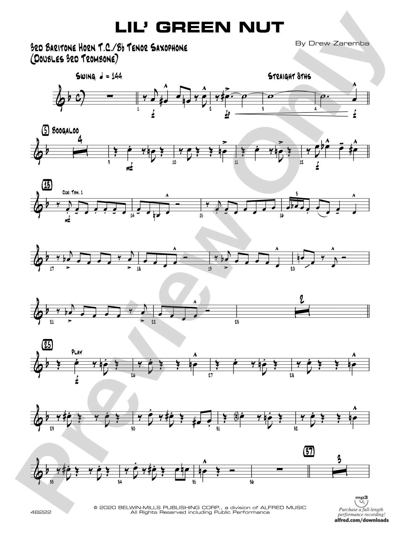Lil' Green Nut: 3rd Baritone T.C.