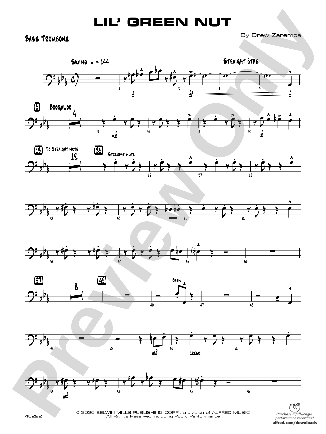 Lil' Green Nut: Bass Trombone