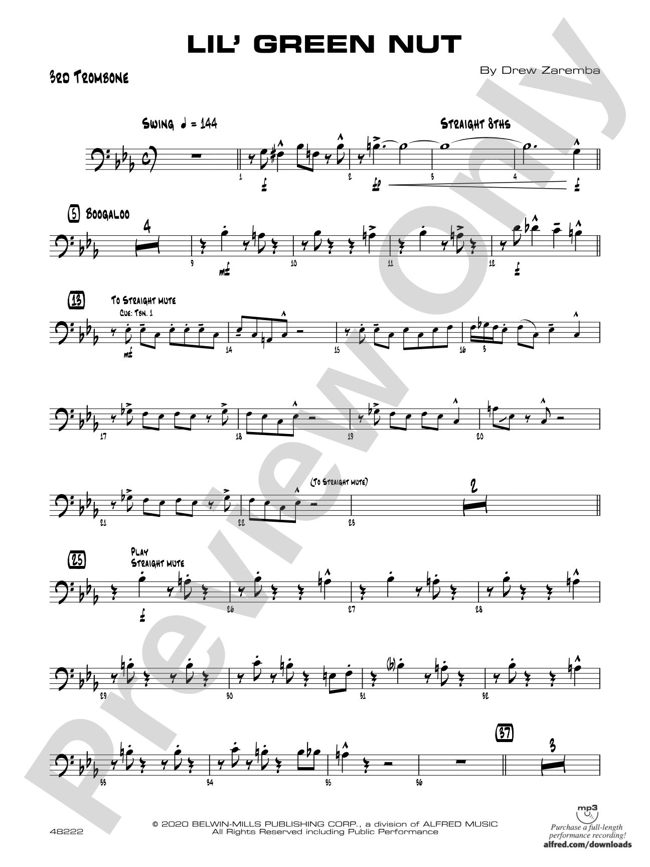 Lil' Green Nut: 3rd Trombone