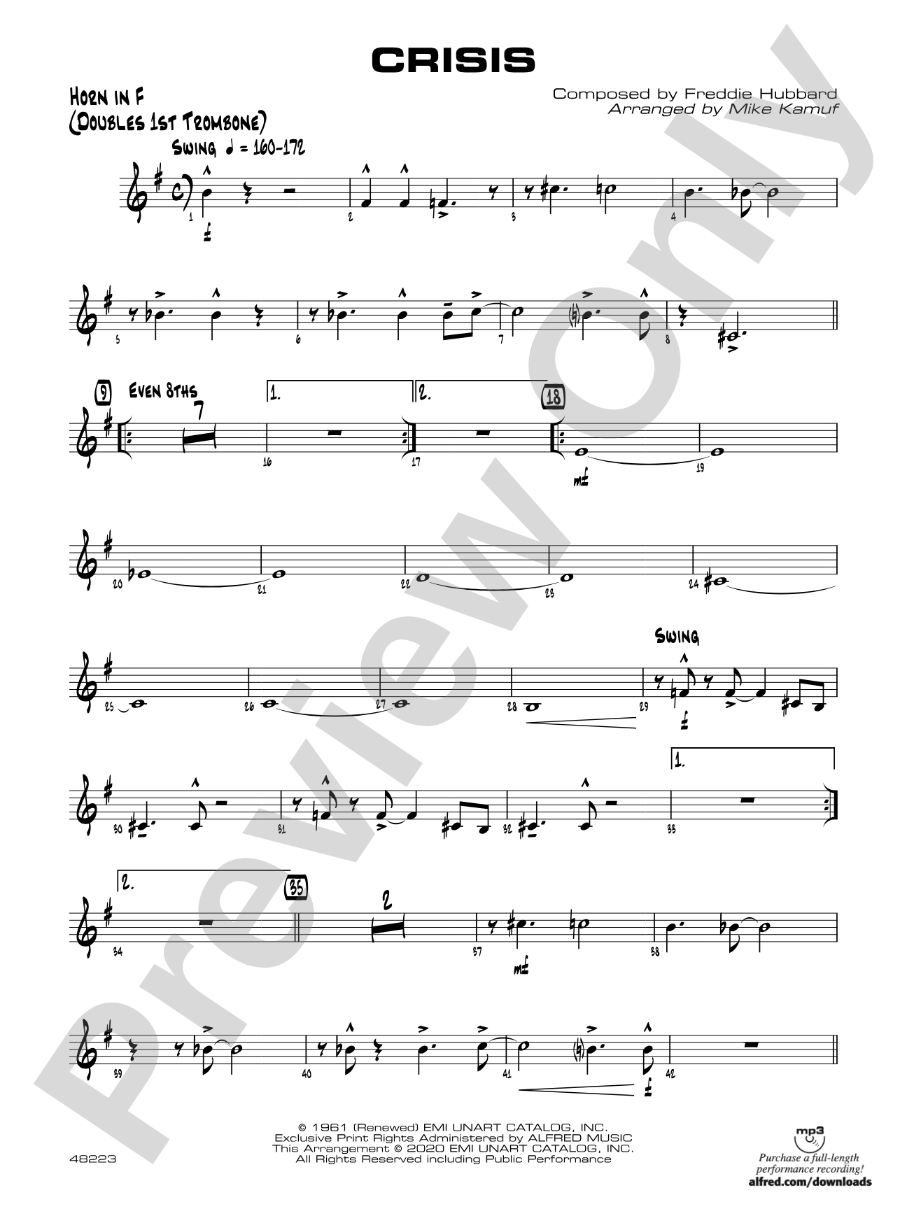 Crisis: 1st F Horn