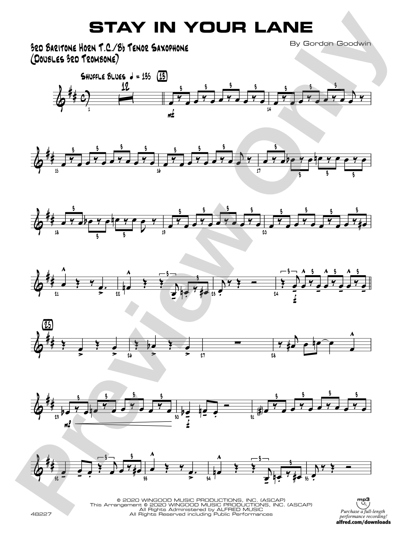 Stay in Your Lane: 3rd Baritone T.C.